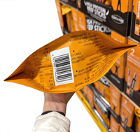 Emballage pour aliments et collations, sac debout en plastique MOPP/VMPET/PE, matériau certifié FDA, impression personnalisée flexible