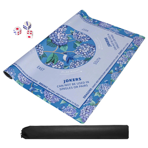 Custom Printed Neoprene American Mahjong <b>Table</b> Mat Luxury Floral Style Mahjong <b>Game</b> Pad <b>for</b> Acrylic Mahjong Tiles Wholesale - Product Image 2