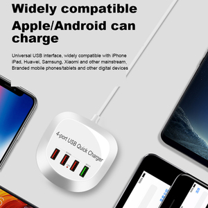 4 Cổng 30W Qc3.0 Thông Minh Nhanh Chóng Sạc Sạc Sạc <span class=keywords><strong>iPhone</strong></span> Đa Chức Năng 1.5A <span class=keywords><strong>AU</strong></span>/EU/US Ổ Cắm Tương Thích Điện Năng Lượng Mặt Trời Tùy Chọn - Product Image 5