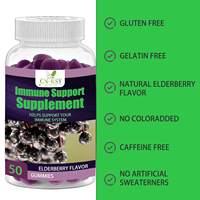 Gummies de sureau noir en gros avec vitamine C, zinc et sodium – Complément alimentaire pour soutenir la santé immunitaire