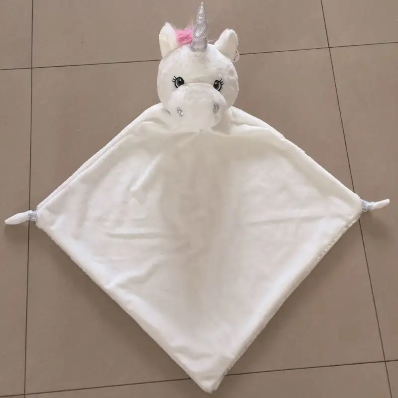 New Design Cartoon Animal Image Bear Plush Toy Holding Blanket Kawaii Toys For Kids Baby