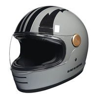 Casco de Motocicleta Retro Integral con Lente Transparente, Capacidades Todoterreno, ABS Resistente, Certificado DOT, Mayor Seguridad, para Todas las Estaciones