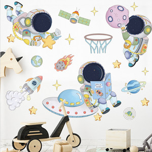 Cartoon Astronauta Autoadesivo Della Parete Creativo Del Bambino Carta Da Parati Della Decorazione Della Casa per bambini in <span class=keywords><strong>Camera</strong></span> Decorativa Della Parete <span class=keywords><strong>Camera</strong></span> Da Letto Adesivi Murali Per Bambini - Product Image 3