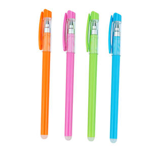 Manufacture Wholesale Custom <b>Cheap</b> School Office Stationery Erasable Gel Pens With Eraser Rubber - Product Image 1