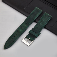 Bracelet de montre vintage en cuir véritable Crazy Horse, sangle en cuir de vachette pleine fleur, bracelet de remplacement rétro pour smartwatch