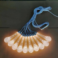 2025 haute qualité nouveaux accessoires de mariage acrylique 10 têtes lumineux goutte lustre mariage scène plafond décoration lumières