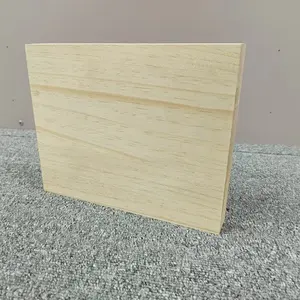 MDFSUB casa legno di pino decorativo blocco foto fai da te 30mm in legno massello rivestimento UV legno pino blocco immagine