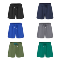 Shark One Plus Luxe Kwaliteit Olijfgroene Effen Patroon Waterdichte Snel Droogende Heren Strandshorts Zomerstrandkleding voor Groothandel