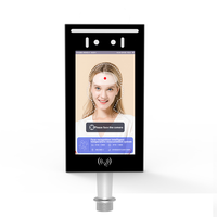 Sistema de control de acceso de reconocimiento facial con contraseña de huella dactilar Código QR y sensor térmico con función de reinicio conveniente