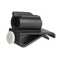 Support de putter Amrta en plastique noir durable avec pince de fixation pour sac de golf et entraînement
