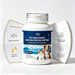 Cápsulas de Lecitina en Gel Suave para Perros y Gatos SYC Pet Fish Oil - Ayuda a Reducir la Caída del Pelo y Promueve un Pelaje Brillante 40g 0.5g 80 Tabletas - Product Image 4