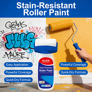 Indoor Wall <b>Large</b> <b>Roller</b> Latex Paint for Wall Repair White Wall Coating Self-Painting Household Renovation and Stain Removal - Product Image 1