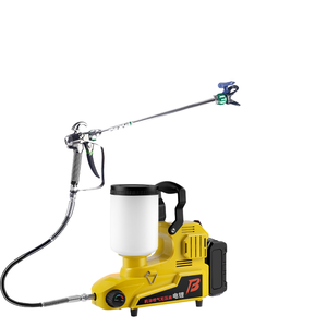 Yüksek voltajlı havasız lateks boya püskürtücü kaplama 21v DIY el havasız püskürtme makinesi lityum pil püskürtme tabancası - Product Image 2