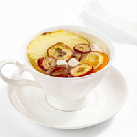 Sachets de thé mélangé OEM aux pommes séchées, hawthorn, oranges, poria et dattes rouges – Sachets individuels transparents pour la digestion et la santé