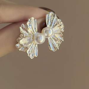 Женские серьги 925 Серебряная игла медь Циркон Бабочка бахрома длинные сексуальные серьги - Product Image 6