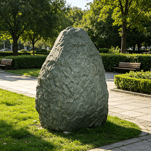 Pierre naturelle verte, roche paysagère veinée verte, pour jardin extérieur, roche décorative durable, élément de jardin vertical - Product Image 6