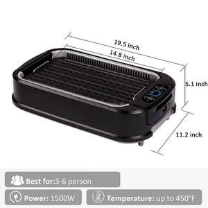 Plancha <span class=keywords><strong>El</strong></span>éctrica de Alta Potencia con Calentamiento Rápido y <span class=keywords><strong>Corte</strong></span> Profundo, Control Táctil Inteligente, para Reuniones Familiares - Product Image 3