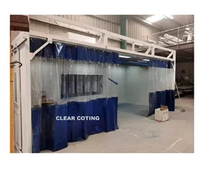 CE USO Open Face Economic Manual Powder Coating Booth Spray Booth