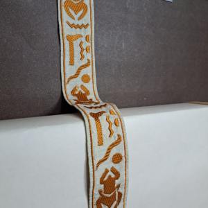 Dentelle de broderie en polyester lisse au look moderne et élégant pour vêtements de mariée, robe de mariée, décoration Dupatta - Product Image 3