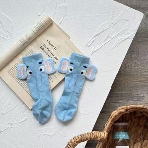 Детские носки унисекс с 3D-принтом милых слонов и щенков, уникальный, необычный, модный мультяшный дизайн, носки с индивидуальным логотипом - Product Image 4