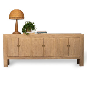 Contemporary Wood <b>Sideboard</b> Storage Cabinet with Drawers and Doors Multifunctional Living Room Dining Room Home Furniture - Product Image 5