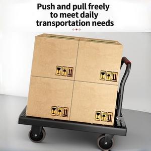 Chariot <span class=keywords><strong>de</strong></span> manutention industriel robuste pliable à prix abordable pour le transport <span class=keywords><strong>de</strong></span> marchandises en entrepôt - Product Image 3