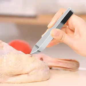 Gloway pinça multiuso de cozinha, pinça multiuso plana e inclinada de aço inoxidável para remover ossos de peixe