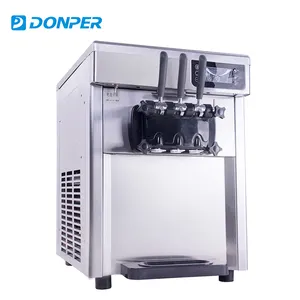 Donper Kuxue – plateau de Table en acier inoxydable, 3 buses, Machine à crème glacée, prix mixte, fournisseur de machine à servir molle