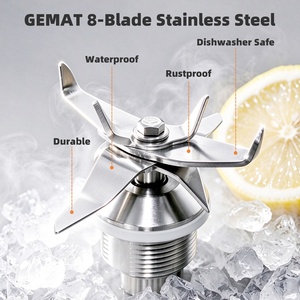 Mixeur-Blender Professionnel 6L pour Cuisine, Importé, pour Café et Grains, Aliments Humides et Secs, 8 Lames, Extracteur de Jus - Product Image 5