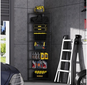 <span class=keywords><strong>8</strong></span> tầng góc dây Giá Kim Loại lưu trữ dây kệ cho phòng tắm - Product Image 2