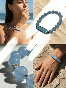 Nouveau Bracelet Intelligent Perlé 2026 Tendance avec Fonctionnalités <span class=keywords><strong>de</strong></span> Contrôle Gestuel, Suivi <span class=keywords><strong>de</strong></span> la Fréquence Cardiaque, <span class=keywords><strong>de</strong></span> l'Oxygène Sanguin et du Sommeil - Product Image 3