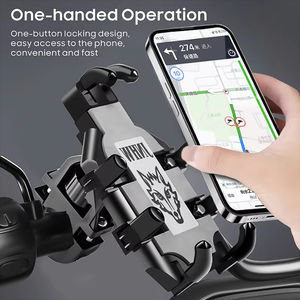 Soporte giratorio ajustable para teléfono móvil de 360 grados para motocicletas, scooters, bicicletas y soportes flexibles que absorben los golpes - Product Image 6