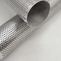 Filtre tubulaire perforé à trous ronds INNOVAT-LL en acier inoxydable 304L, cylindre métallique perforé