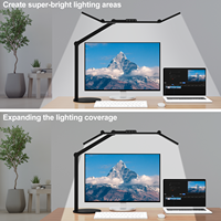 Nouvelle lampe de bureau LED à col de cygne en métal, réglable et dimmable, avec bras articulé, lampe de table intelligente pliable 2026