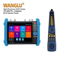 WANGLU IPC-9800CMADHS Pro 7 pouces écran tactile testeur de caméra IP multimètre numérique et traceur de câble numérique
