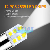 Auto LED-Bremslichter LED-Autolampe BA15S 1156 1157 BAY15D T20 12SMD Weiß Autolicht Blitz Stroboskop 12V