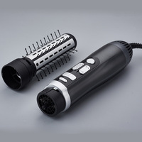 Brosse coiffante 5-en-1 à air chaud, fer à boucler automatique, lisseur, sèche-cheveux, outil de coiffage ionique négatif avec revêtement céramique