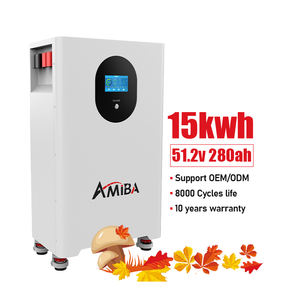 BMS 및 휠이있는 하이브리드 그리드 가정용 태양광 시스템용 <span class=keywords><strong>24V</strong></span> 15KWh LiFePO4 배터리 팩 - Product Image 1