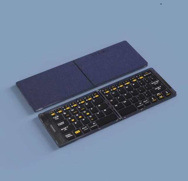 New 65-Key Mini 2 Ultra Thin Folding Wireless BT Scissor Switch ABS Plastic Keyboard Rechargeable Battery Multi-Key