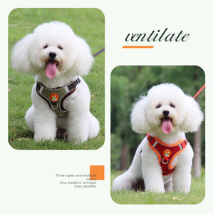 Harnais anti-évasion pour chien avec poignée, sangle de sécurité réfléchissante, gilet rembourré réglable pour grands chiens, Pitbull, Husky, Senior - Product Image 1