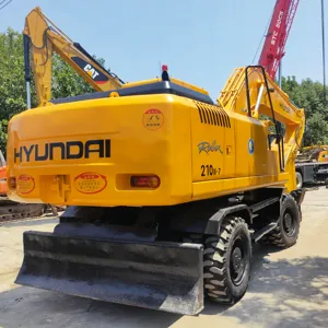Excavateur Hyundai 210w-7 d'occasion sur roue pelle sur chenilles machine excavateur Hyundai 210w-7 d'occasion