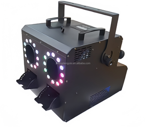 Wholesale 1500W Metal Smoke Bubbles Machine RGB LRD DMX 512 <b>Remote</b> Control Party Fog for Wedding Church Concerts - Product Image 1