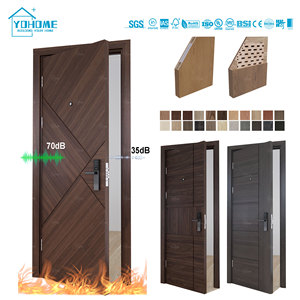 Fábrica de puertas cortafuegos en China Australia Puertas cortafuegos estándar Clasificación interna Apartamento de hotel de madera 90 minutos AS <span class=keywords><strong>1905</strong></span> Puerta cortafuegos - Product Image 2