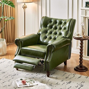 <span class=keywords><strong>Fauteuil</strong></span> lounge en cuir ciré fonctionnel de style vintage américain : <span class=keywords><strong>fauteuil</strong></span> de salon, canapé simple, bureau, hôtel, villa, bureau - Product Image 5