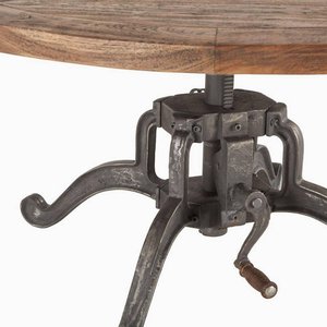 Công nghiệp cranker làm bằng tay thanh lịch một rắn gỗ bảng đứng đầu với khảm từ lâu đài cổ xưa của Ấn Độ vạch ra với kim loại - Product Image 3