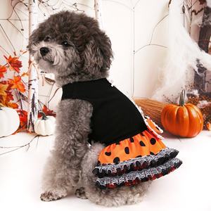 2025 Halloween Pet Party Lace Bow Polka Dot vestido hinchado Bichon Teddy <span class=keywords><strong>maltés</strong></span> ropa para perros pequeños y medianos - Product Image 5