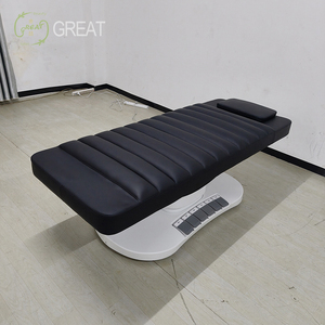 Equipo de Salón de Belleza de Lujo, Muebles Dorados para <span class=keywords><strong>Spa</strong></span>, Juego de Camillas de Masaje Curvas Modernas, Camilla Facial para Extensión de Pestañas, Clínicas de Belleza, 3 Motores, Plegable - Product Image 6