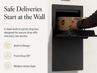 Boîte à colis murale moderne en gros, antivol, verrouillable, étanche, en métal, pour extérieur, avec support OEM personnalisé
