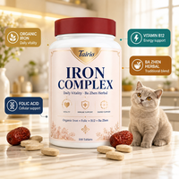 Complément Alimentaire Iron Blood pour Chiens – Acide Folique, B12, Complexe Herbal Ba Zhen – Comprimés Quotidiens pour la Vitalité (100 unités) – OEM
