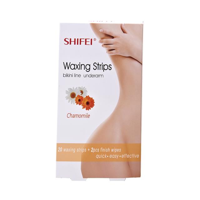 2021 г., Shifei, оптовая продажа, 20 шт./2 салфетки, восковые полоски для депиляции, удаления волос, линии бикини и подмышек, восковые бумажные полоски